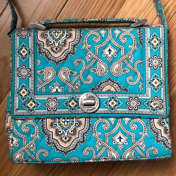 NWOT Vera Bradley Totally Turq Julia Handbag - Picture 2 of 5